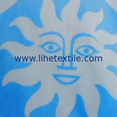 blue Goddess of Sun jacquard beach towel luxury high gsm 100% Cotton soft hawaii sunflower beach towel