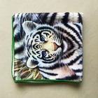 Amazon Hot Selling animal tiger printed microfiber beach towel custom print  microfiber kids beach towel