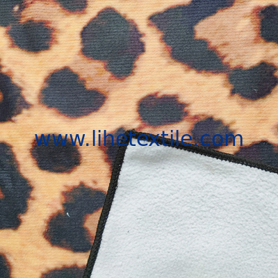 Rectangular beach towel Leopard print beach towel can be customized with microfiber sexy women beach towel