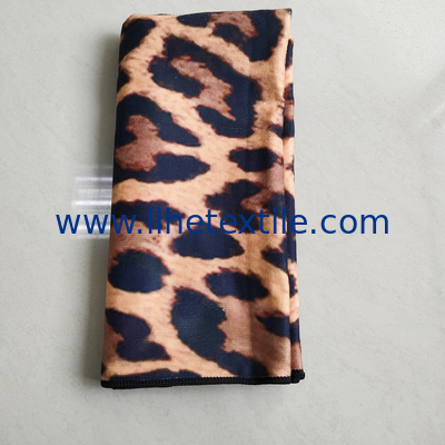 Rectangular beach towel Leopard print beach towel can be customized with microfiber sexy women beach towel