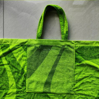 Custom 100% Cotton Jacquard beach bags with Beach Towel Green 100*180CM Large Size Portable type can be folded into a ba