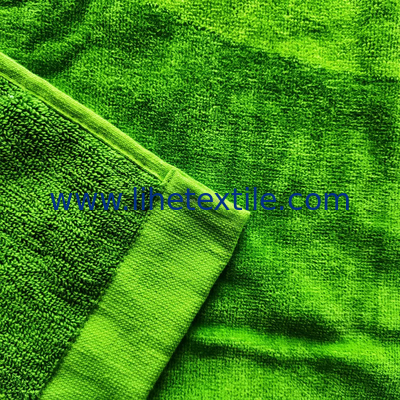 Custom 100% Cotton Jacquard beach bags with Beach Towel Green 100*180CM Large Size Portable type can be folded into a ba