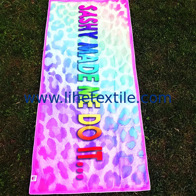 China manufacturer made microfiber waffle material beach towel custom animal double side print logo cartoon beach towel