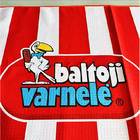 RPET recycled plastic bottle fiber custom design sand free quick dry microfiber waffle red and white stripe beach towel