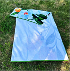 Wholesale custom 100% cotton selling colourful the tulip flower design reactive printed well absorption soft beach towel