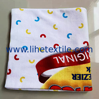 Wholesale Bulk 100% Cotton Custom Reactive Printing Promotion Beach Towel With Logo