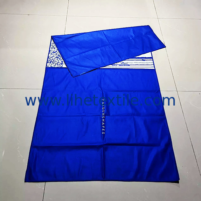 Wholesale extra large microfibre beach towel digital printing sand free blue microfiber suede double side printed beach