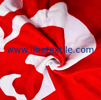 Factory price customized printing cotton terry beach towel cotton custom red beach towel with logo