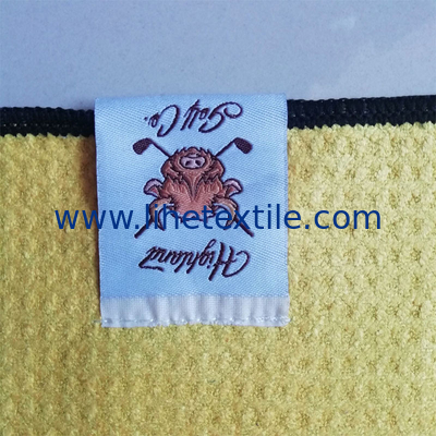 100% microfiber golf sport towel custom logo sublimation custom print golf towel waffle beach towel