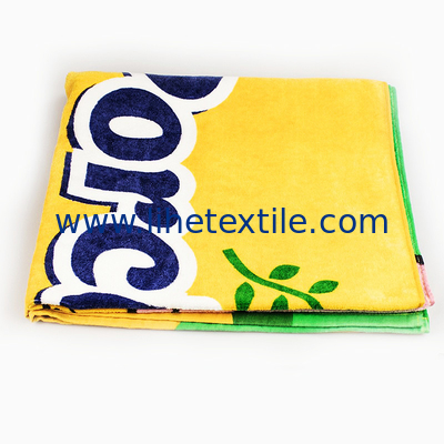 personalized custom print rectangle soft 100% cotton oversized beach towels extra large beach towel with logo