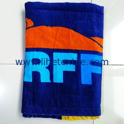 Hot sale cheap beach towel  cotton beach towels with logo custom print thick cotton velour fabric beach towel pure cotto