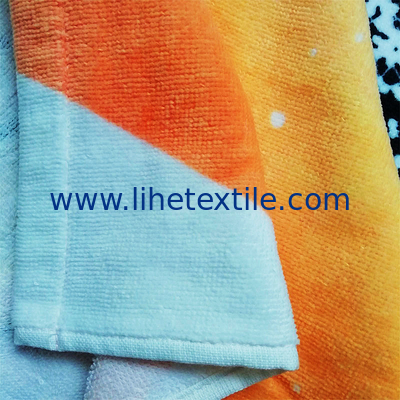 Wholesale custom pure cotton beach towels beach bath 100% cotton sand free  thin organic cotton terry beach towel