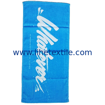 Factory OEM custom personalized logo reactive printed beach towels bath 100% cotton sublimation beach towels for sports