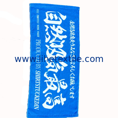 Hot selling high quality recycled blue custom  100% cotton thin organic cotton terry beach towel beach towel cotton prin