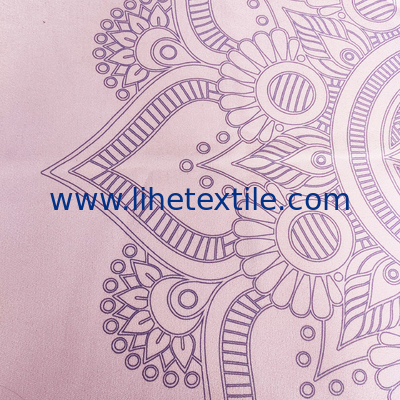 Custom High Quality Private Printed Logo Microfiber Ant Cloth Yoga Mat Towel beach towel with pocket