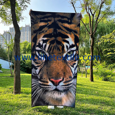 Recycled cotton polyester beach towel polyester and polyamide beach towel