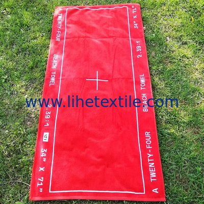 Hot sale redluxury beach towel summer towel beach 100% cotton personalized double si ded beach towel 1ogo bulk