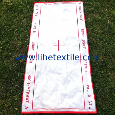 Hot sale redluxury beach towel summer towel beach 100% cotton personalized double si ded beach towel 1ogo bulk