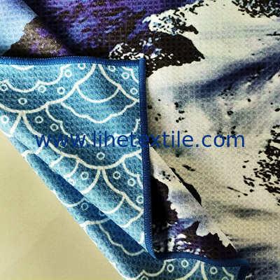 Double Side Print Microfiber Waffle Summer Sand Free Quick dry Beach Towels