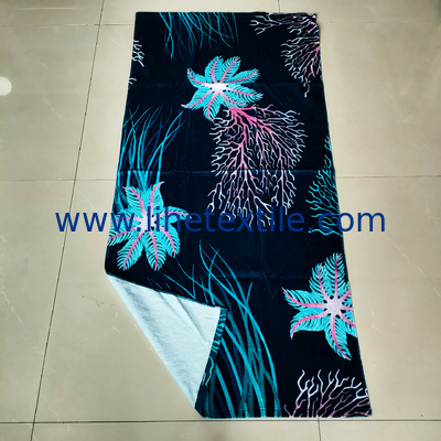 100% Cotton custom printed beach towel with logo