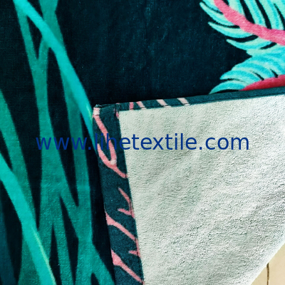 100% Cotton custom printed beach towel with logo