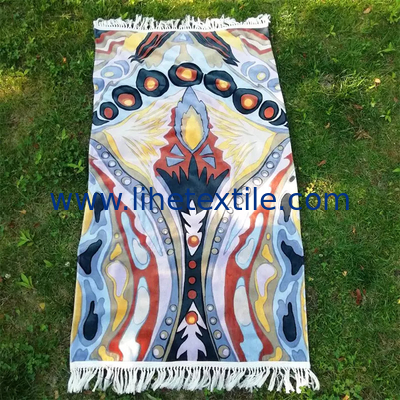 High quality yarn-dyed printing cabana luxury beach towels