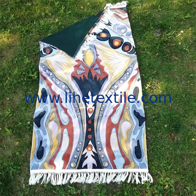 High quality yarn-dyed printing cabana luxury beach towels