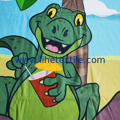 wholesale quality microfiber organic cartoon summer children beach towel