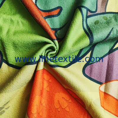 wholesale quality microfiber organic cartoon summer children beach towel
