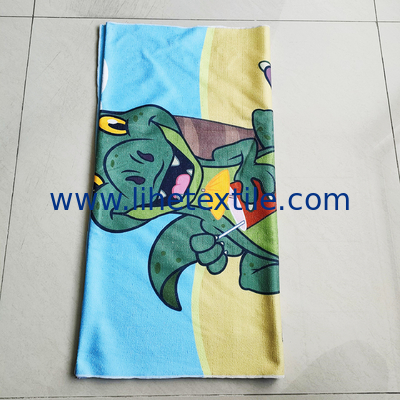 wholesale quality microfiber organic cartoon summer children beach towel