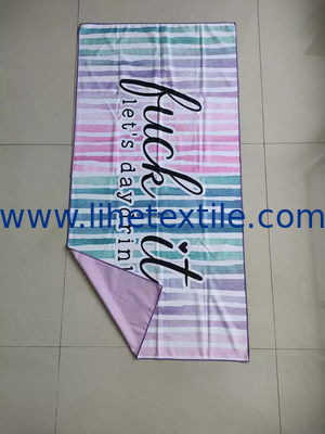 pink beach towels with logo custom print towel fabric stripe sand free custom logo