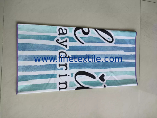 pink beach towels with logo custom print towel fabric stripe sand free custom logo