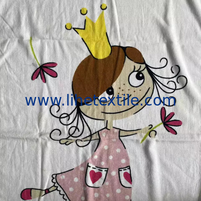 Custom logo printed kids beach towel 100% cotton kids wholesale custom printed organic baby children pink girly beach to