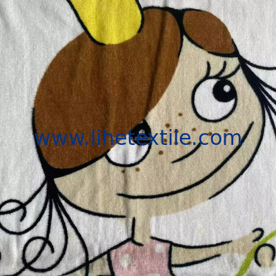 Custom logo printed kids beach towel 100% cotton kids wholesale custom printed organic baby children pink girly beach to