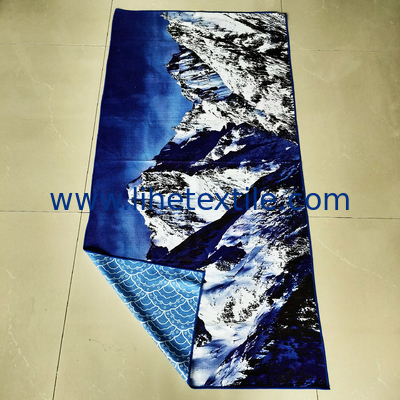Wholesale Custom Print microfiber Sand Free Waffle Beach Towels