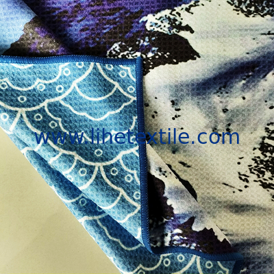Wholesale Custom Print microfiber Sand Free Waffle Beach Towels