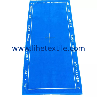 2025 New arrival jacquard beach towel with logo bride circle custom