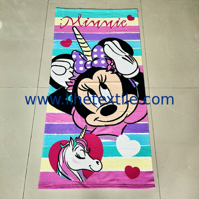Hot Selling Dry Quickly Printed Microfiber terry Beach Towel