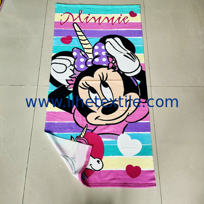 Hot Selling Dry Quickly Printed Microfiber terry Beach Towel