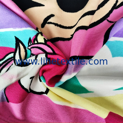 Hot Selling Dry Quickly Printed Microfiber terry Beach Towel