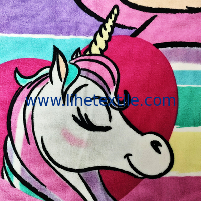 Hot Selling Dry Quickly Printed Microfiber terry Beach Towel