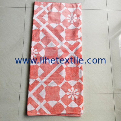 Oversized  100% cotton yarn-dyed jacquard organic beach towel custom sublimation luxury beach towel