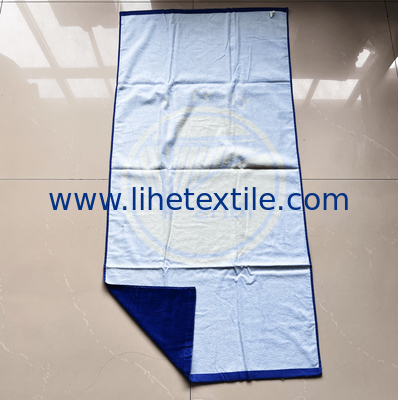 wholesale 100% cotton summer beach towel with logo custom print