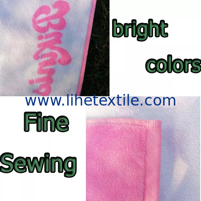 Factory pink purple thick beach towel luxury heavy custom jacquard beach towel
