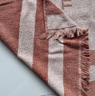 100% organic cotton velour heavy custom cabana stripe jacquard  terry beach towel