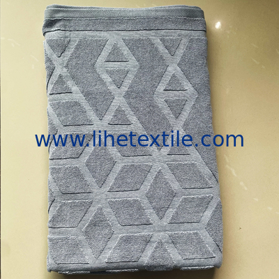 100% Cotton Custom Logo Plain Woven Jacquard Bath Towel