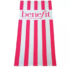 hot sale red beach towel fabric stripe sandfree beach towels with logo custom print