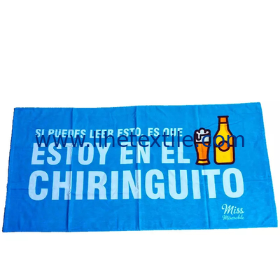 Best selling cotton printed soft beach towels with logo