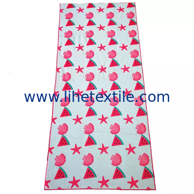 Promotion high quality custom fruit pattern designer woven beach towel