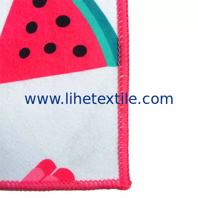 Promotion high quality custom fruit pattern designer woven beach towel